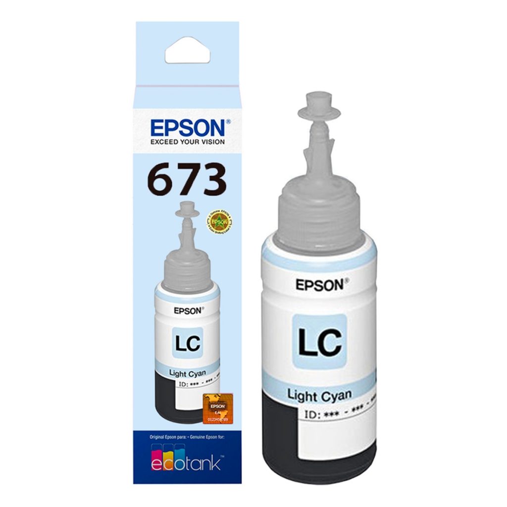 Epson Tintas Botella T673 520 Al Cyan Claro Ecotank Serie 800 Fullcomp 7436